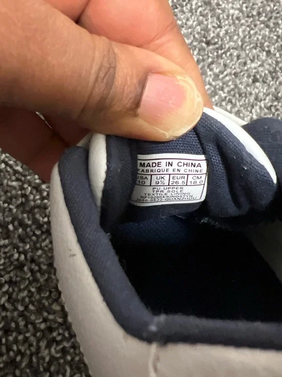 Polo by Ralph Lauren White and Navy Kids Sneakers - Picture 11 of 13